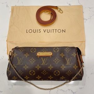 LOUIS VUITTON Monogram Canvas Eva Clutch Bag